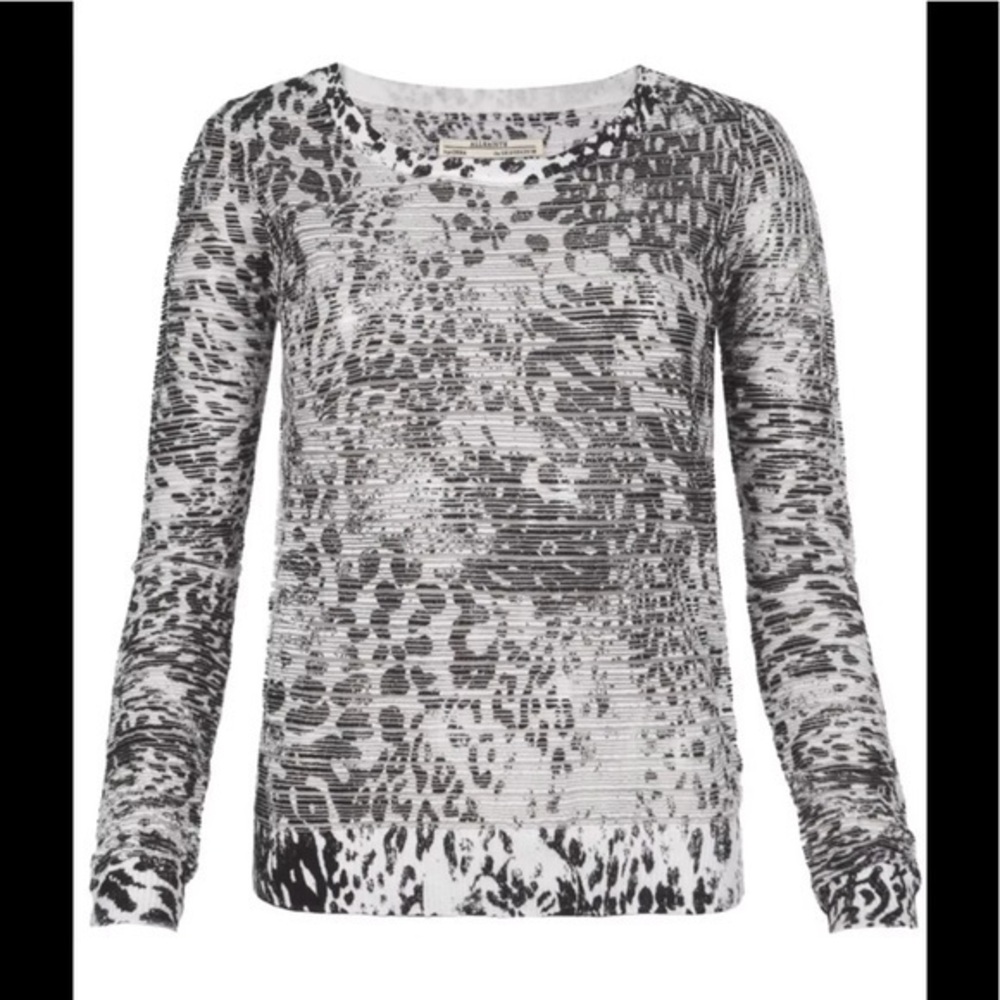 NWOT All Saints Haruko Sheer Cotton Sweater 6
